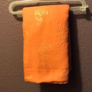 Elephant design warp scarf